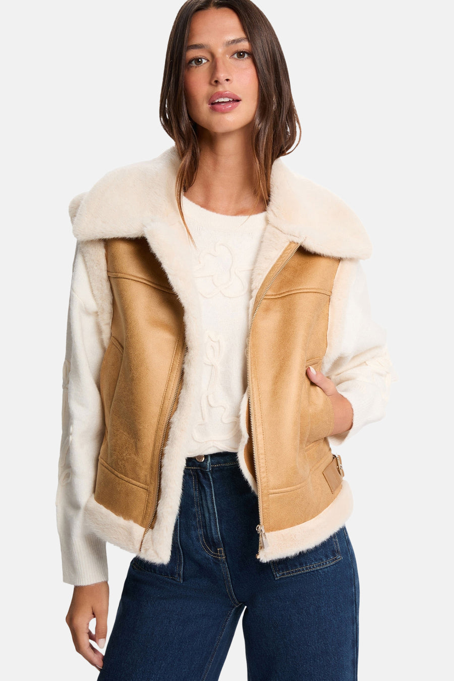 Veste sans manches - cognac - Morgan De Toi - 1