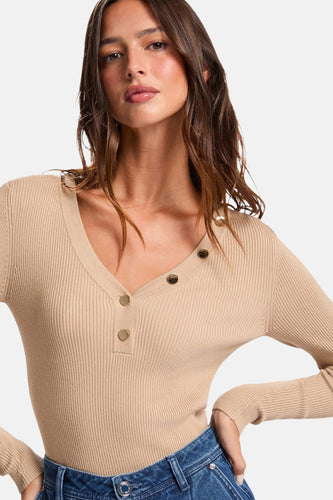 T-shirt à manches longues - beige - Morgan De Toi - 1