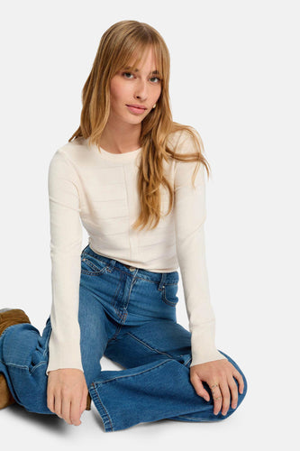 Pull à col rond - écru - Morgan De Toi - 1