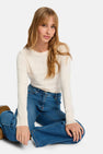 Pull à col rond - écru