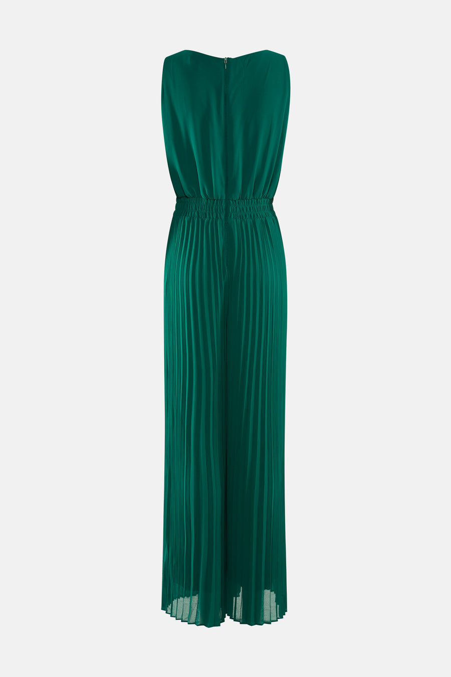 Combinaison verte Morgan De Toi, avec des plis et une taille élastique.