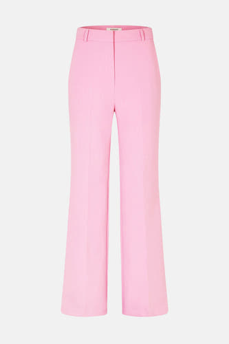 Pantalon de costume rose de Morgan de Toi, avec jambes larges et un tissu uni.