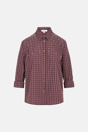 Chemise à manches longues - rouge