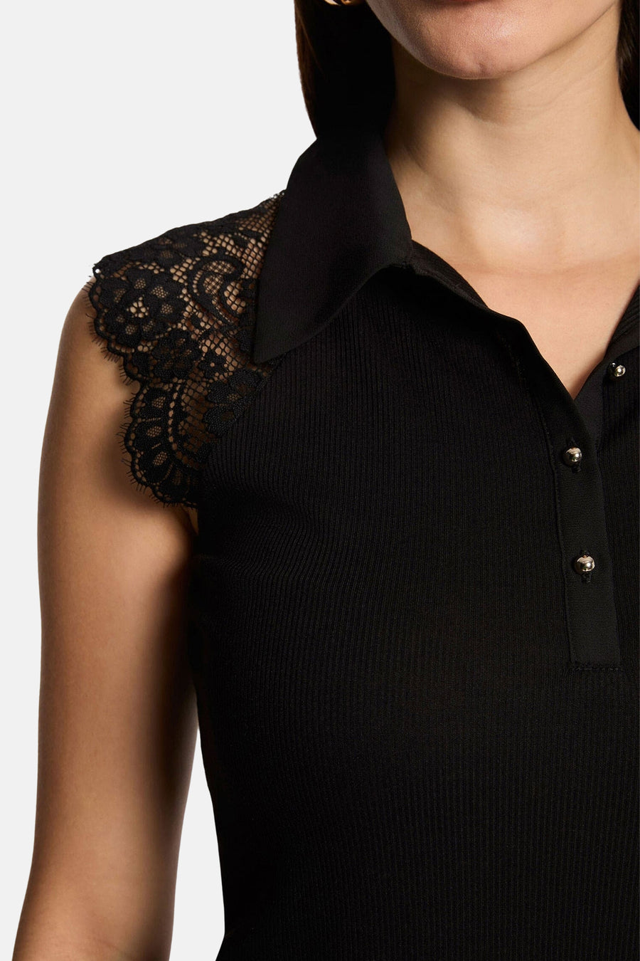 Top uni manche courte noir - Morgan De Toi
