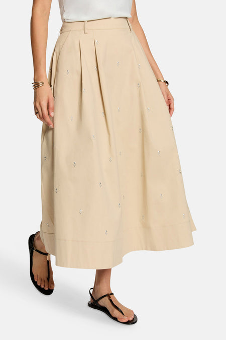 Jupe longue beige - Morgan De Toi