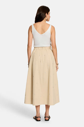 Jupe longue beige - Morgan De Toi
