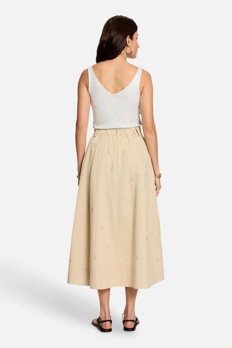 Jupe longue beige - Morgan De Toi