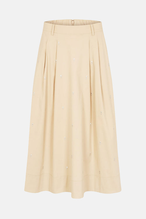 Jupe longue - beige