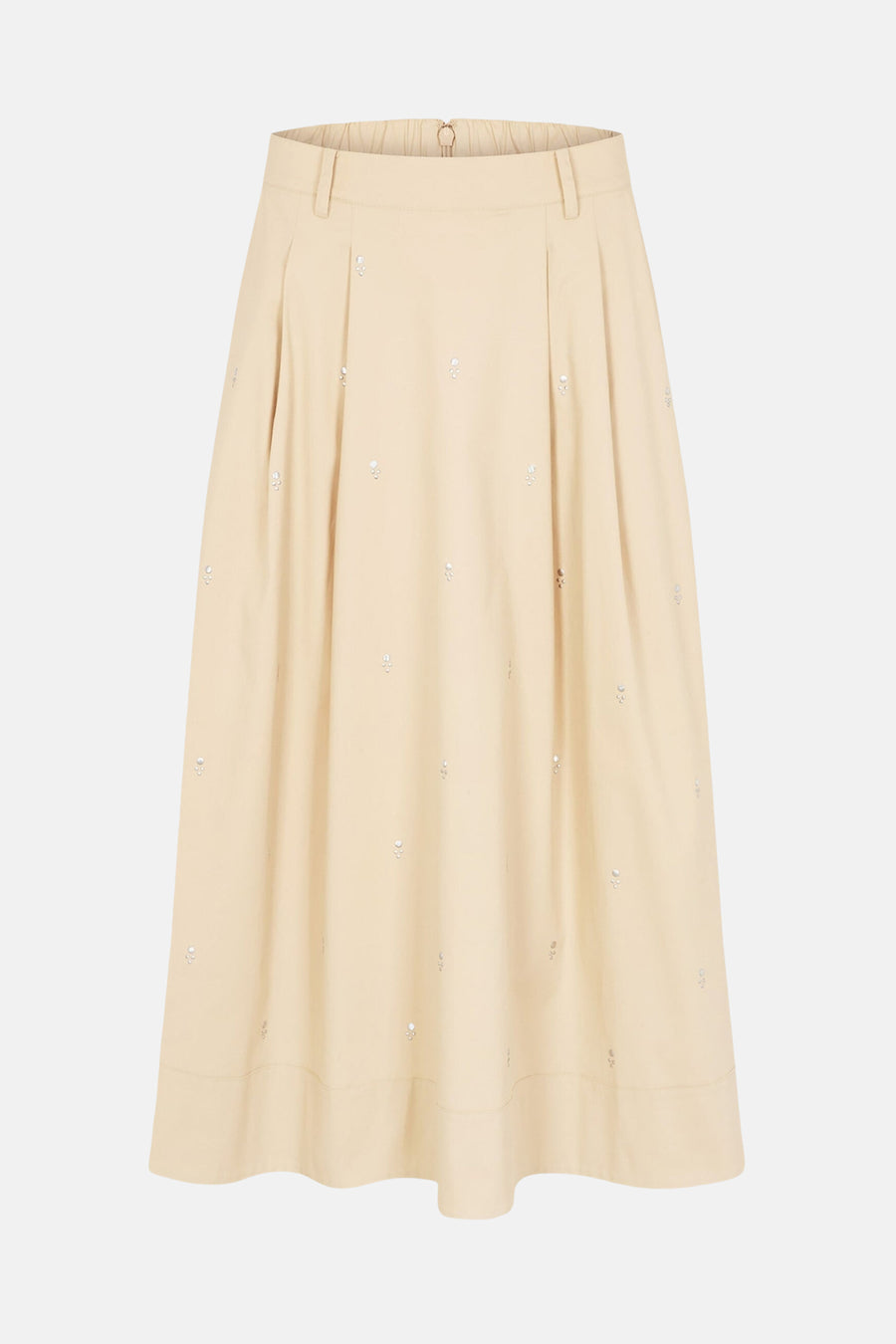 Jupe longue beige - Morgan De Toi