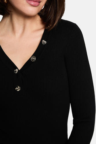 Pull col V noir - Morgan De Toi