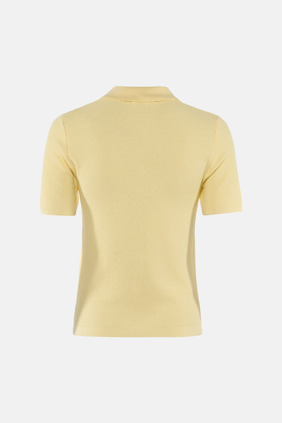 Pull col O - jaune
