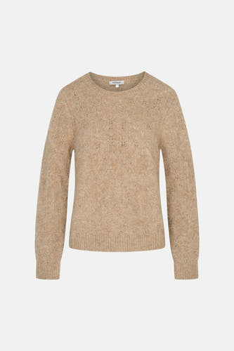 Pull col O beige - Morgan De Toi
