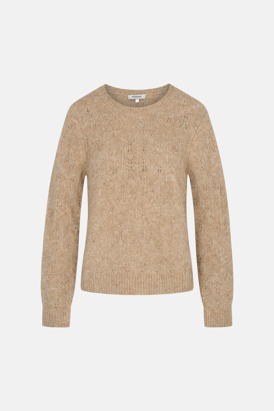 Pull col O beige - Morgan De Toi