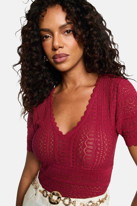 T-shirt à manches courtes - rouge