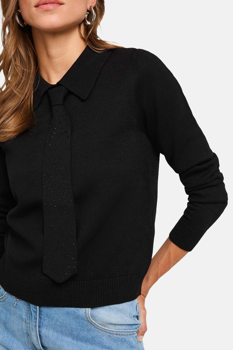 Pull col O noir - Morgan De Toi