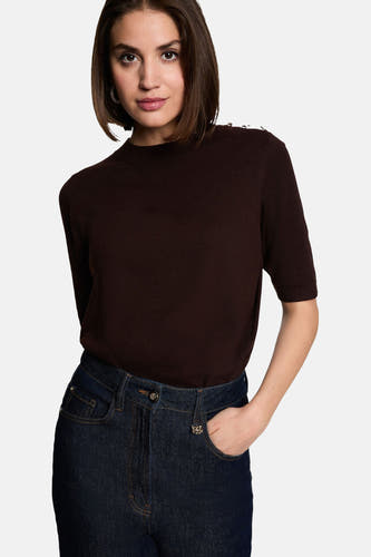Pull col O brun - Morgan De Toi