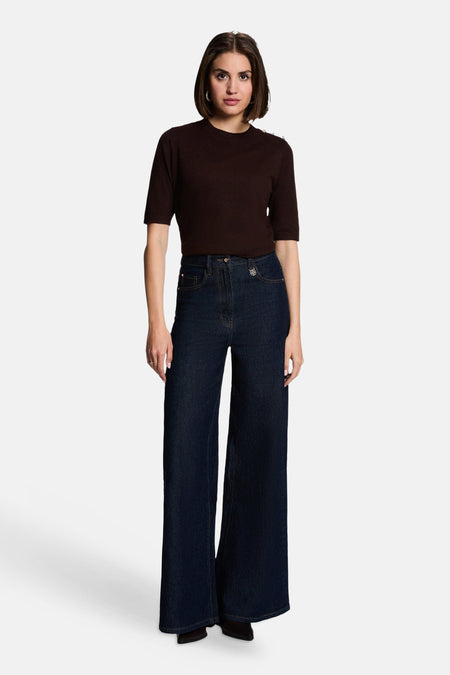 Pull col O - brun