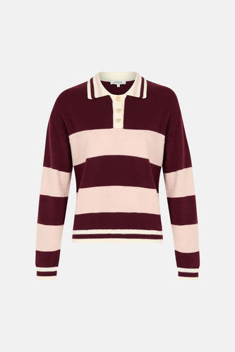 Pull col V rouge - Morgan De Toi