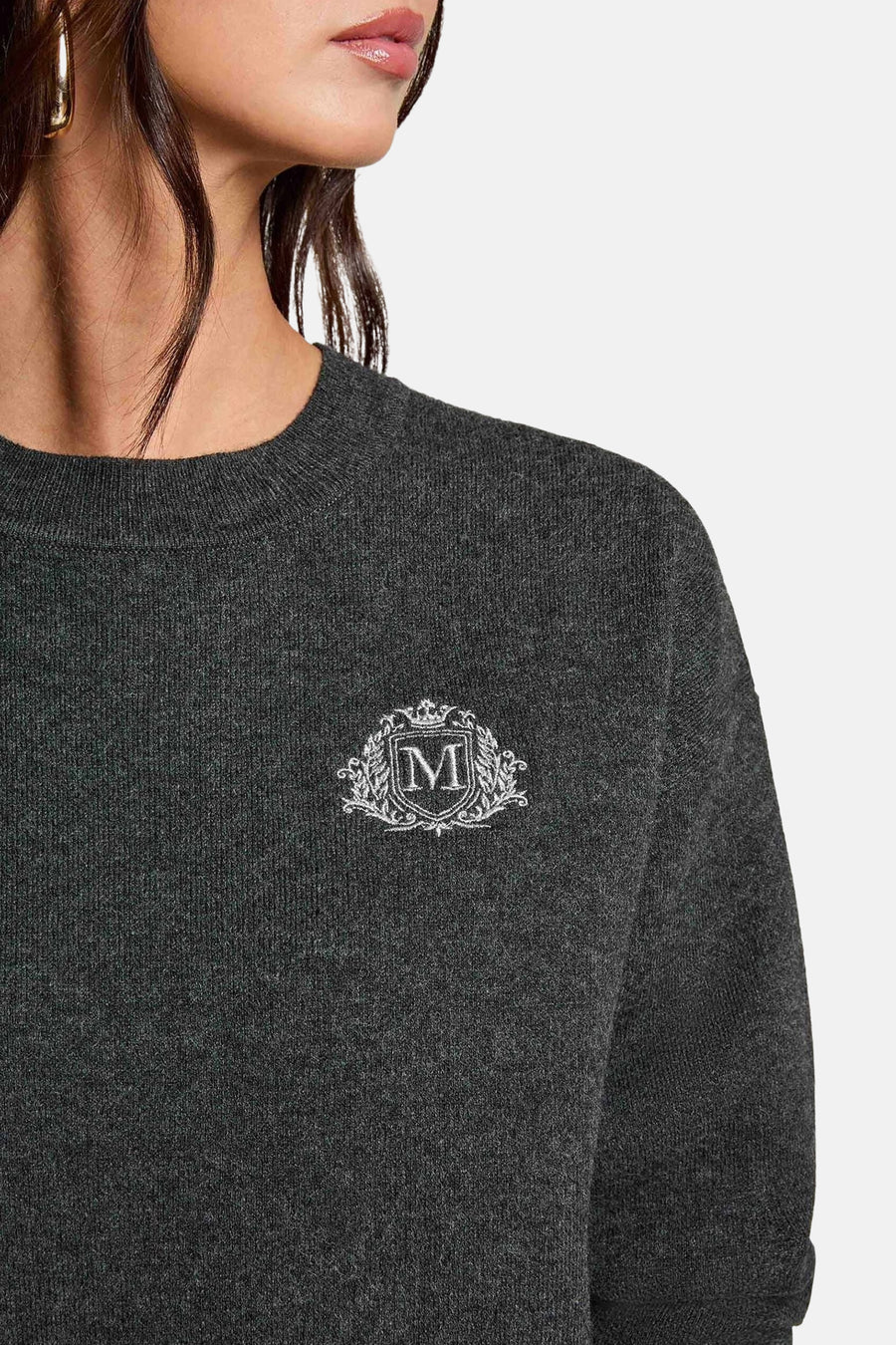 Pull col O gris - Morgan De Toi