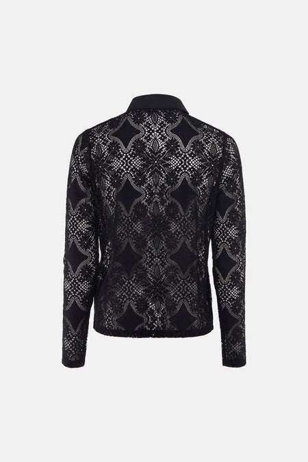 Blouse à manches longues - noir