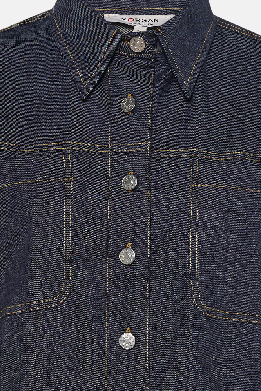 Chemise en jean dark blue denim - Morgan De Toi