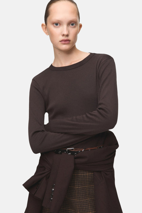 T-shirt à manches longues - brun