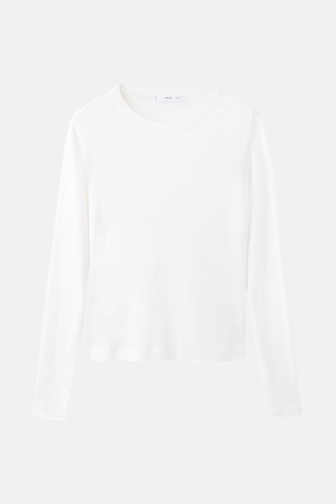 T-shirt à manches longues - blanc