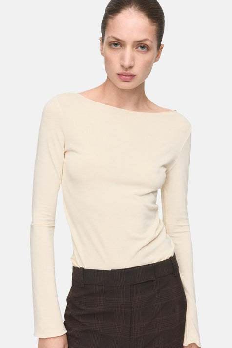 T-shirt à manches longues - Écru