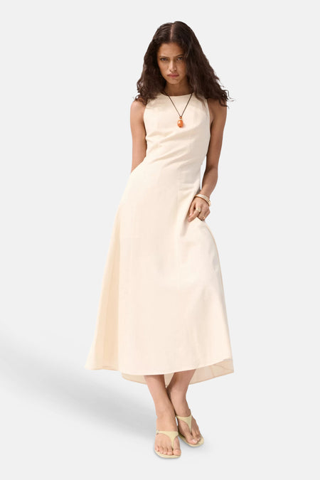 Robes manches courtes beige - MANGO