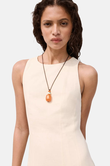 Robes manches courtes beige - MANGO