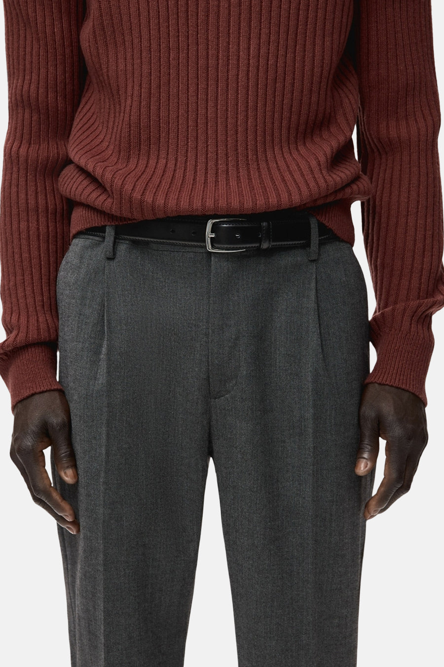 Pantalon - Gris - MANGO