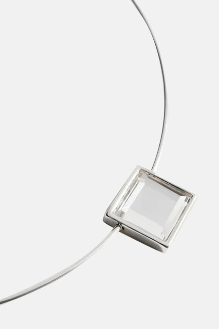 Collier courte - argenté