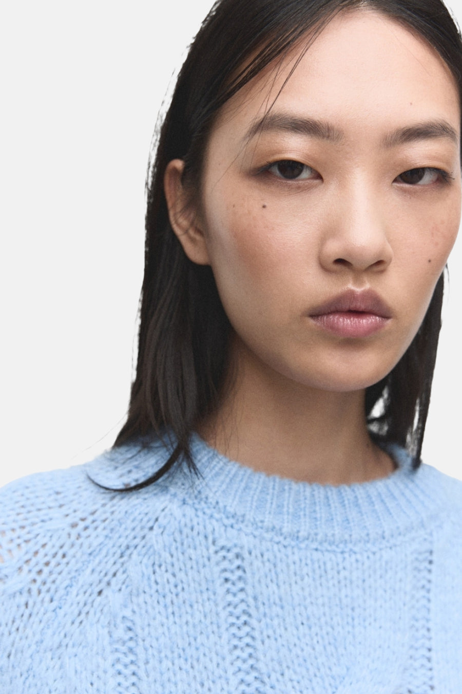 Pull col O bleu - MANGO - MANGO - 4