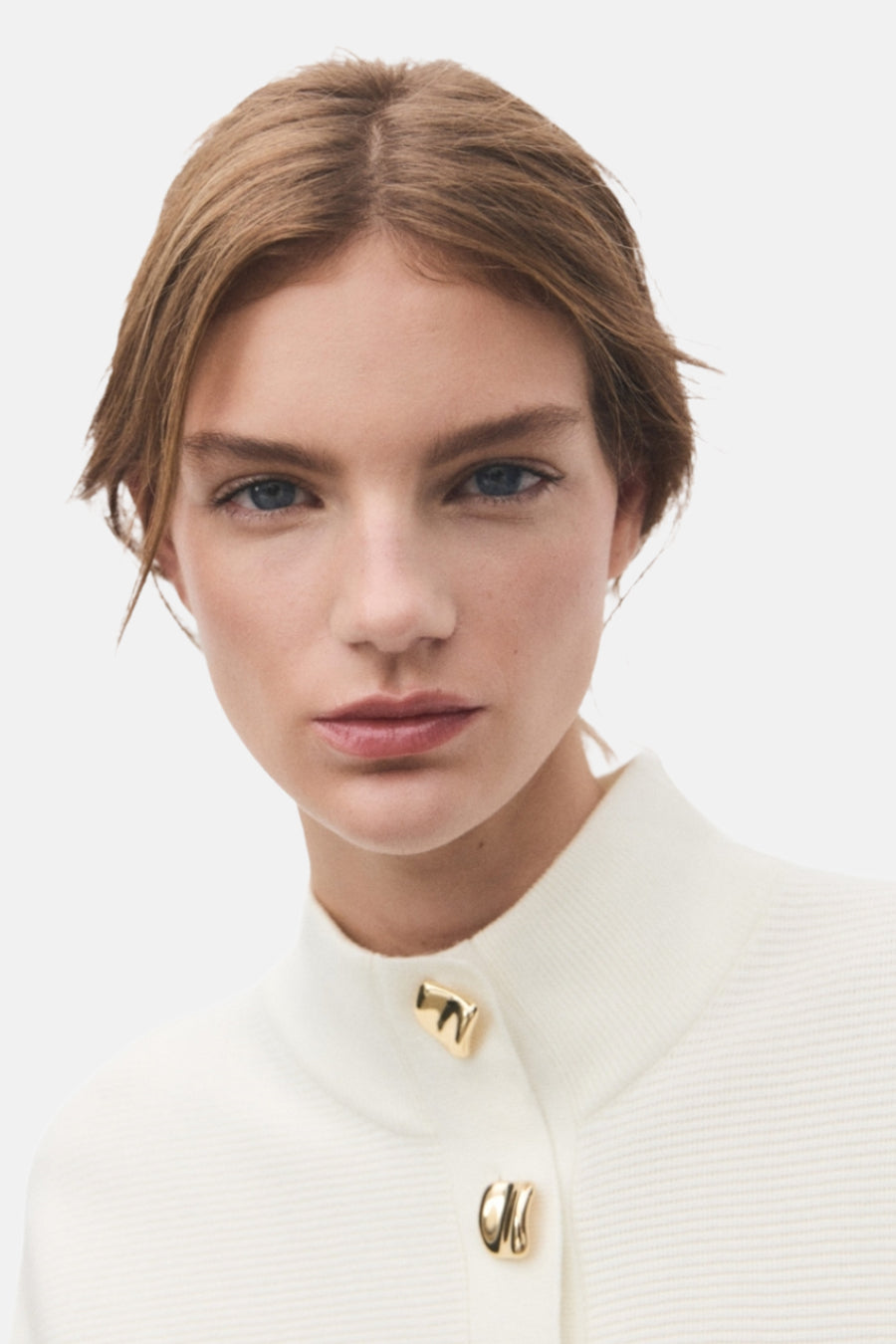 Pull à col roulé - écru - MANGO