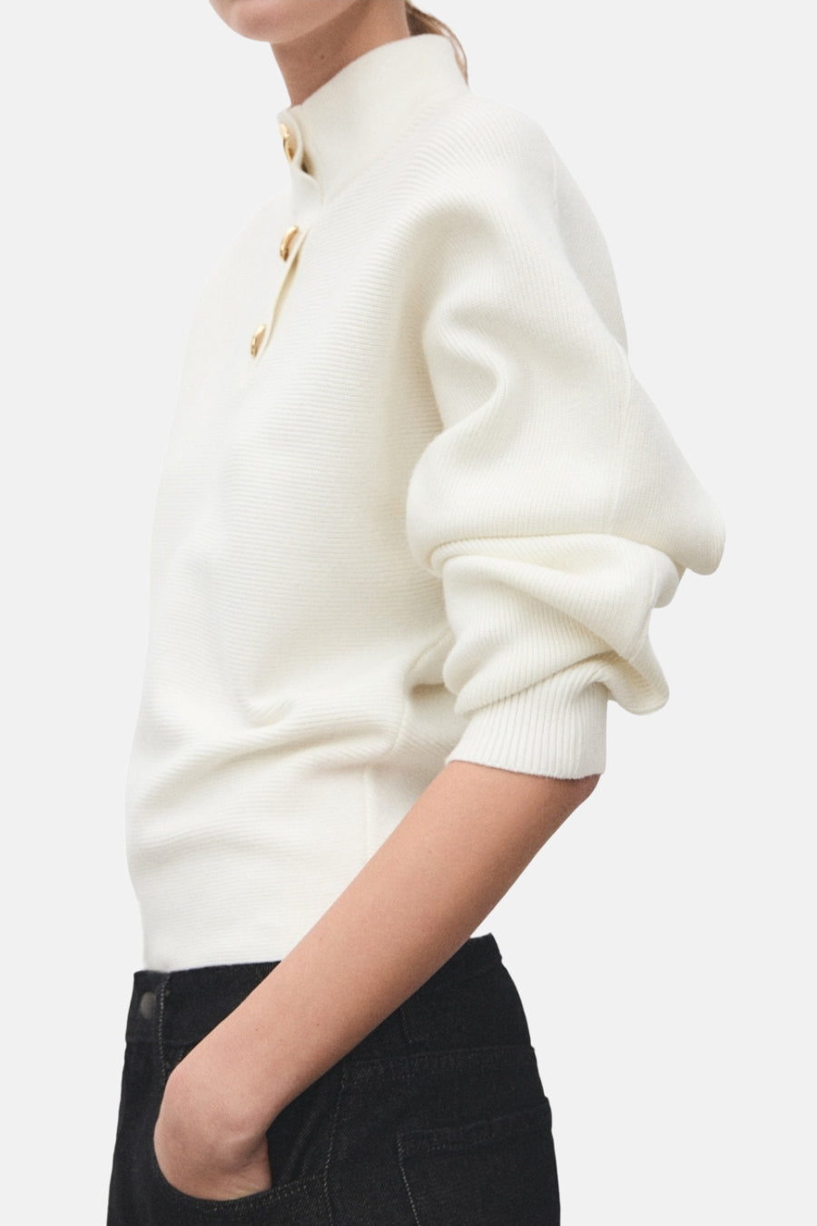 Pull à col roulé - écru - MANGO