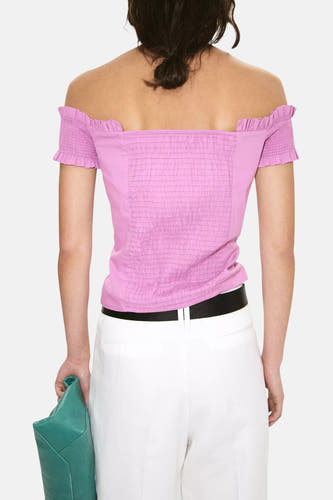 Blouse à manches courtes - rose