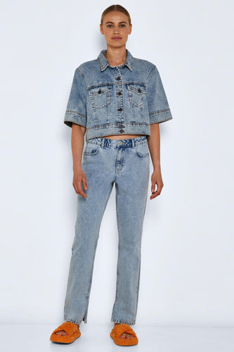 Jean &agrave; coupe droite - bleu - NOISY MAY - 8