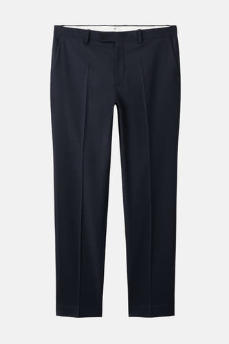 Pantalon de costume bleu MANGOANGO plis et poches.