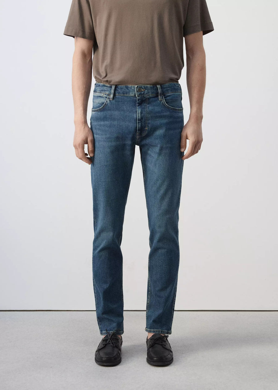 Jeans slim mid blue denim - MANGO