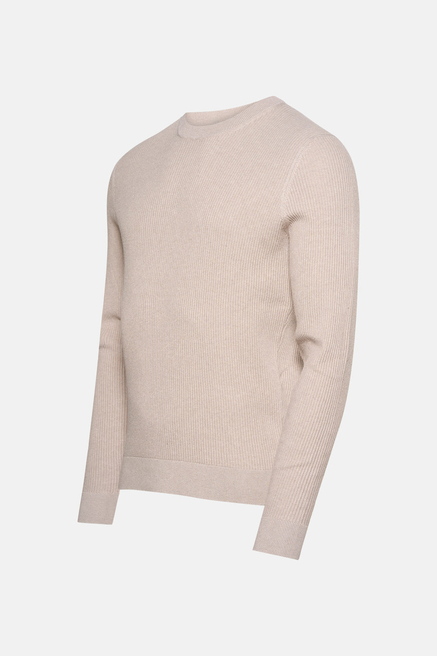Pull à col rond - beige - MANGO