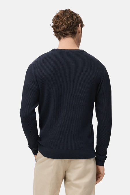 Pull col O bleu - MANGO