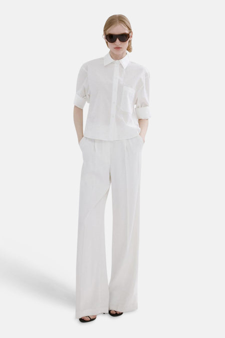 Chemise à manches longues - blanc