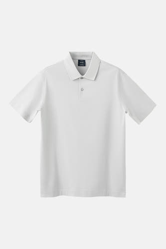 Polo grise de MANGO à manches courtes et col classique.