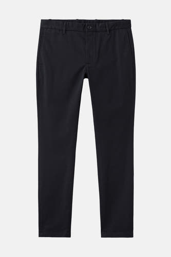 Chino bleu de MANGO, design uni avec des jambes droites et des poches.