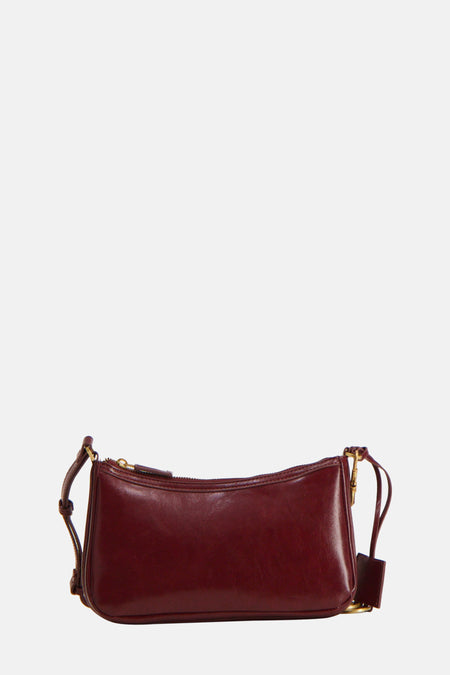 Sac à bandoulière bordeaux - MANGO