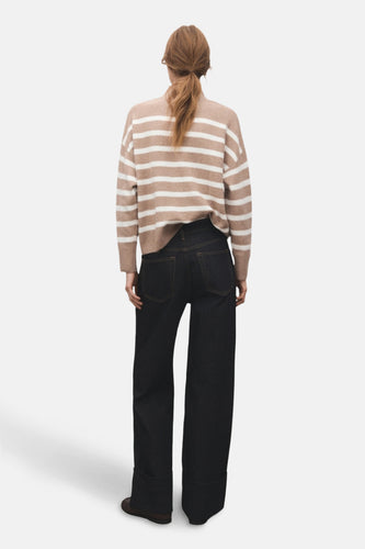 Pull à col rond - Beige - MANGO