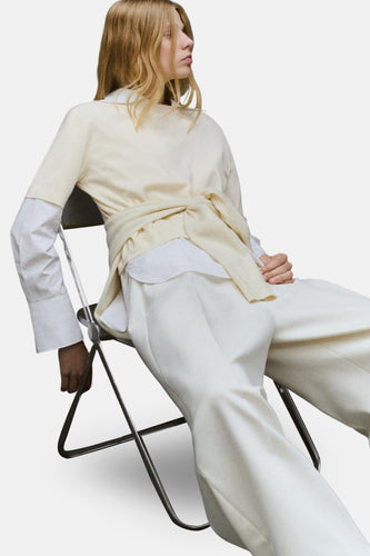 Pull à col rond - écru - MANGO