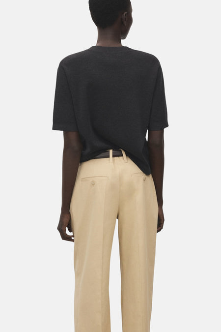 Pull à col rond - gris