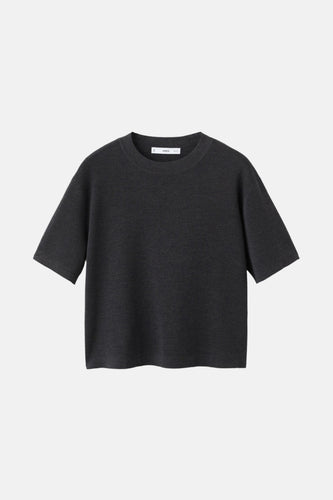 Pull à col rond - gris - MANGO