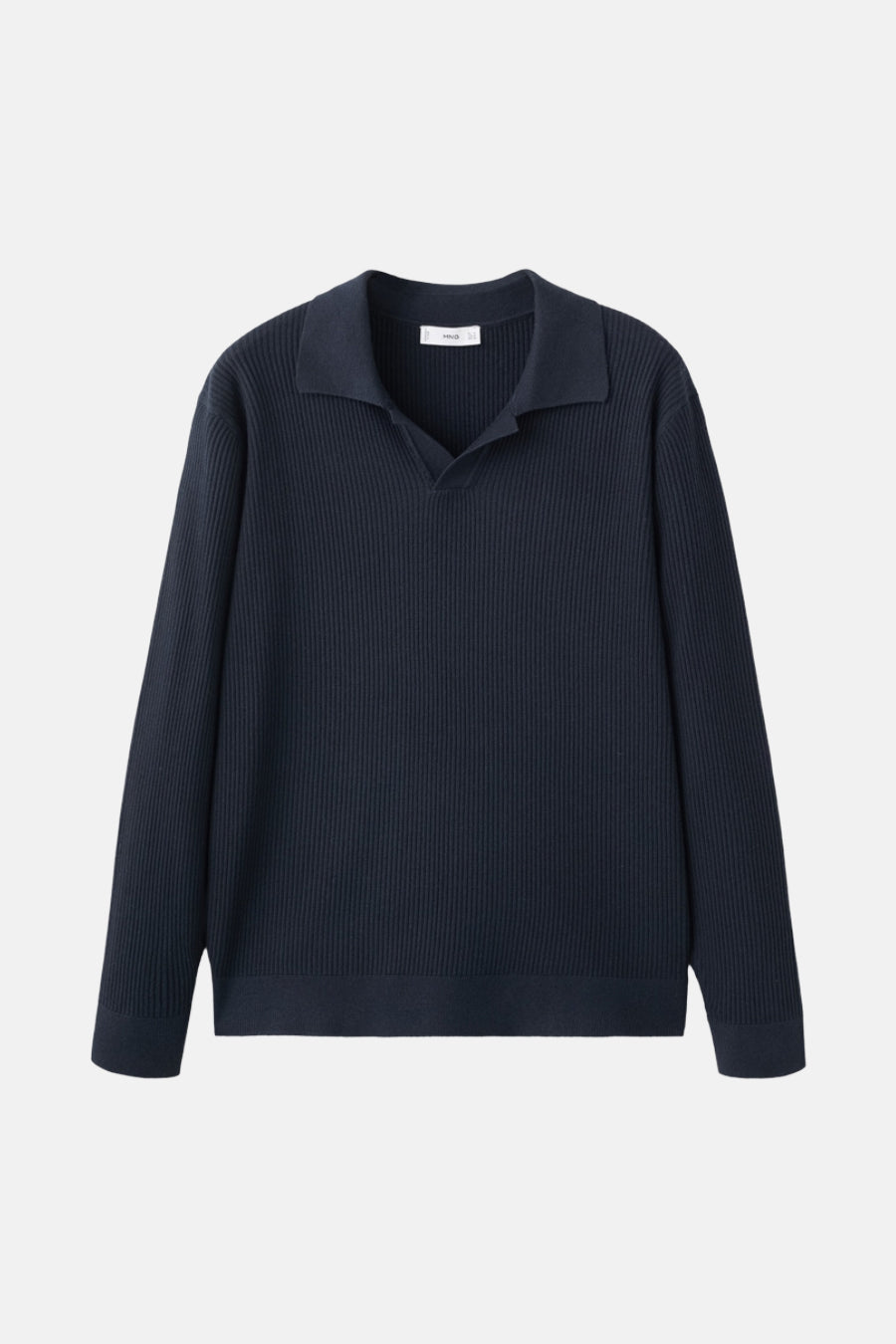 Pull à col en V - bleu - MANGO